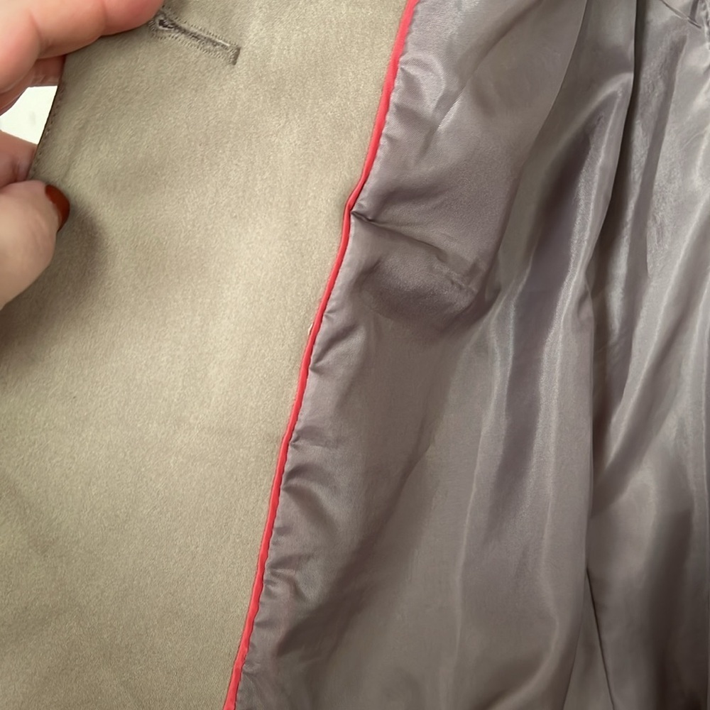WORTHINGTON Solid Tan Color Single Button Front, Fully Lined Blazer, Sz 4, GUC. - Picture 8 of 9